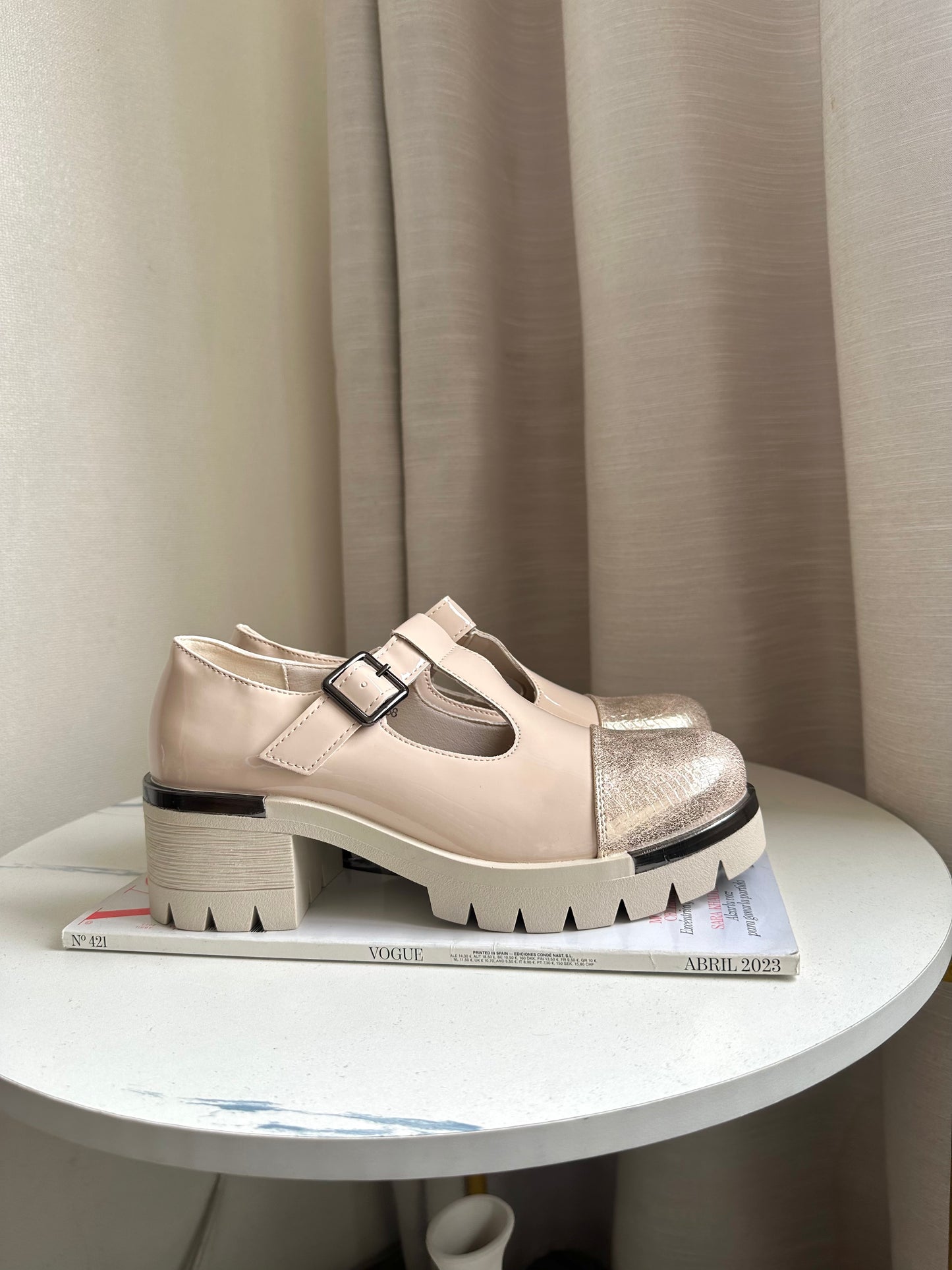Zapatos Romina Crema
